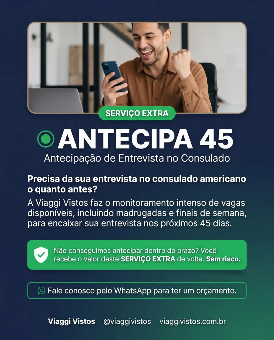 Imagem Antecipar Entrevista De Visto Americano